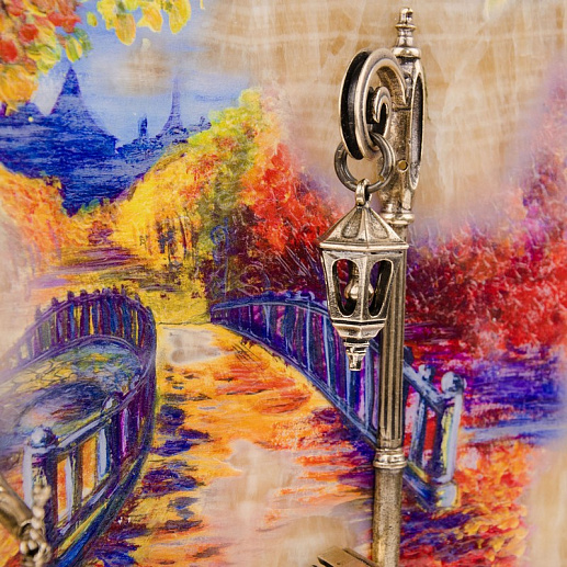 Бронзовая картина "Вечерняя прогулка. Мост" купить с доставкой Бронзовая картина "Вечерняя прогулка. Мост"